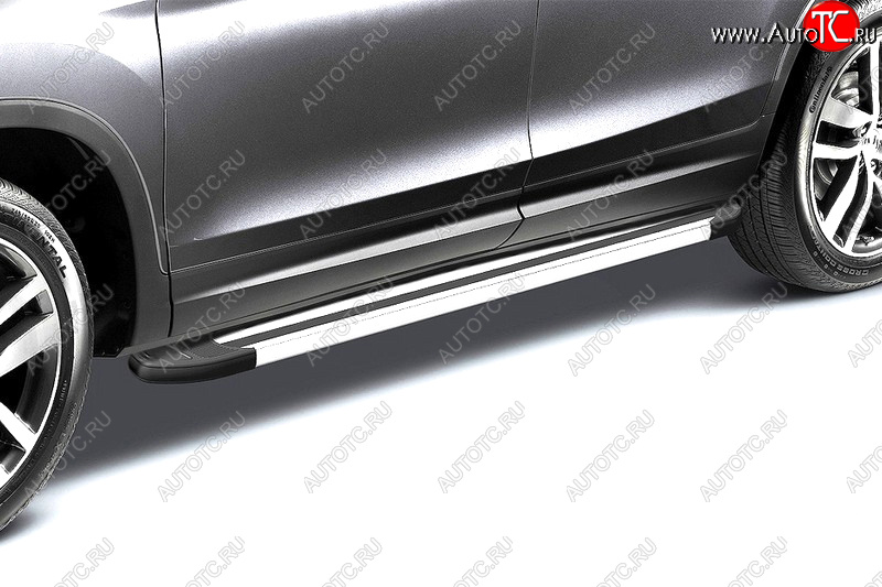 12 749 р. Комплект алюминиевых порогов Arbori Luxe Silver длина 1800мм без крепежа Arbori allsdl1800  с доставкой в г. Воронеж