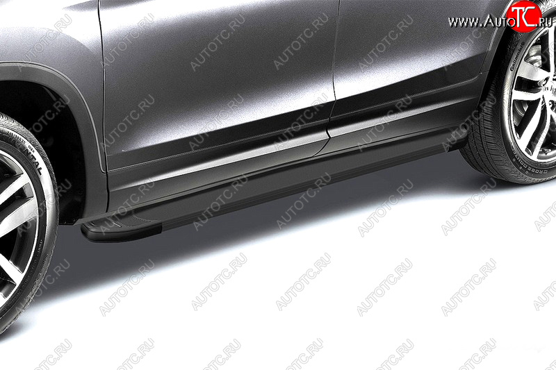 19 199 р. Комплект алюминиевых порогов Arbori Optima Black длина 1800мм без крепежа Arbori alobdl1800  с доставкой в г. Воронеж