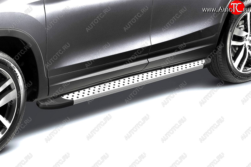 14 599 р. Комплект алюминиевых порогов Arbori Standart Silver длина 1250мм без крепежа Arbori alssdl1250  с доставкой в г. Воронеж