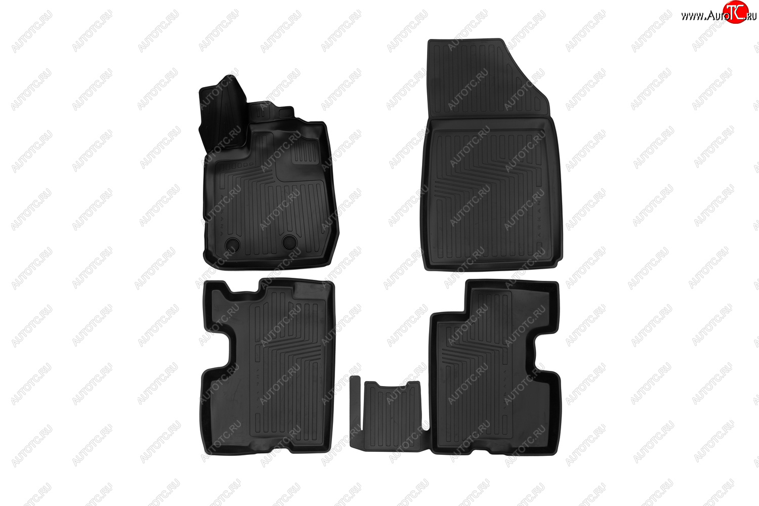 429 р. Rubber floor mats (vacuum)  Рено ЛДЖК RENAULT 7711821130  с доставкой в г. Воронеж