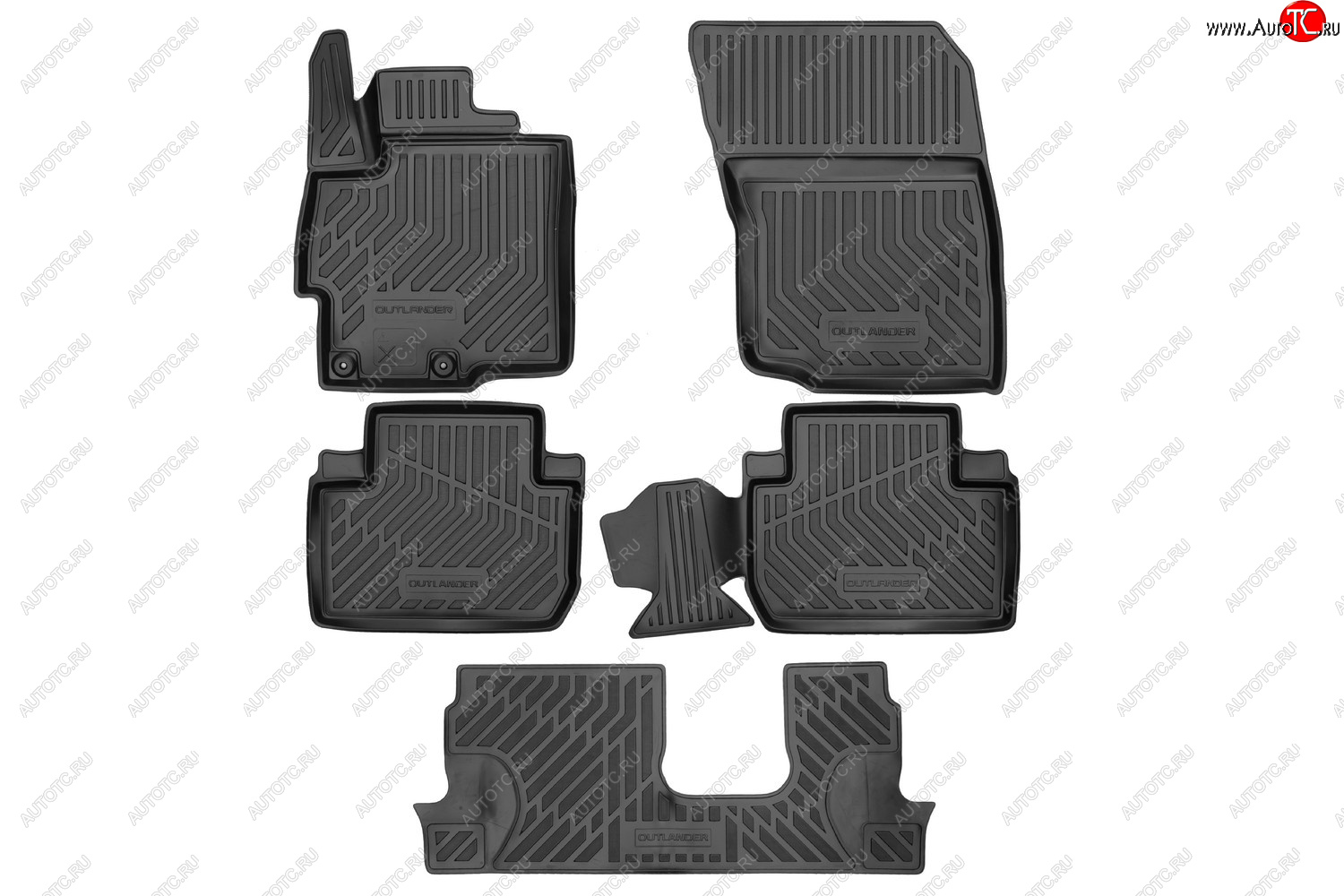 4 099 р. Rubber matковер в салонsetOUTLANDER  Митсубиси Аутлендер MITSUBISHI mz353047  с доставкой в г. Воронеж