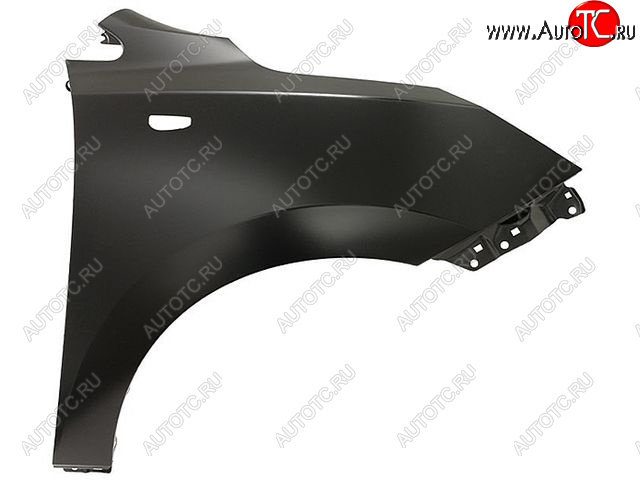 4 099 р. Правое крыло (с отверстием под повторитель поворота, Тайвань) BodyParts Hyundai IX35 LM дорестайлинг (2009-2013) (Неокрашенное)  с доставкой в г. Воронеж