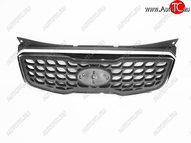 1 349 р. Решетка радиатора (пр-во Китай) BODYPARTS KIA Picanto 2 TA хэтчбэк 3 дв. дорестайлинг (2011-2015) (молдинг хром)  с доставкой в г. Воронеж
