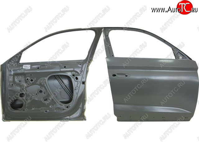 27 449 р. Правая дверь передняя BodyParts Skoda Kodiaq NU7 дорестайлинг (2017-2021) (Неокрашенная)  с доставкой в г. Воронеж