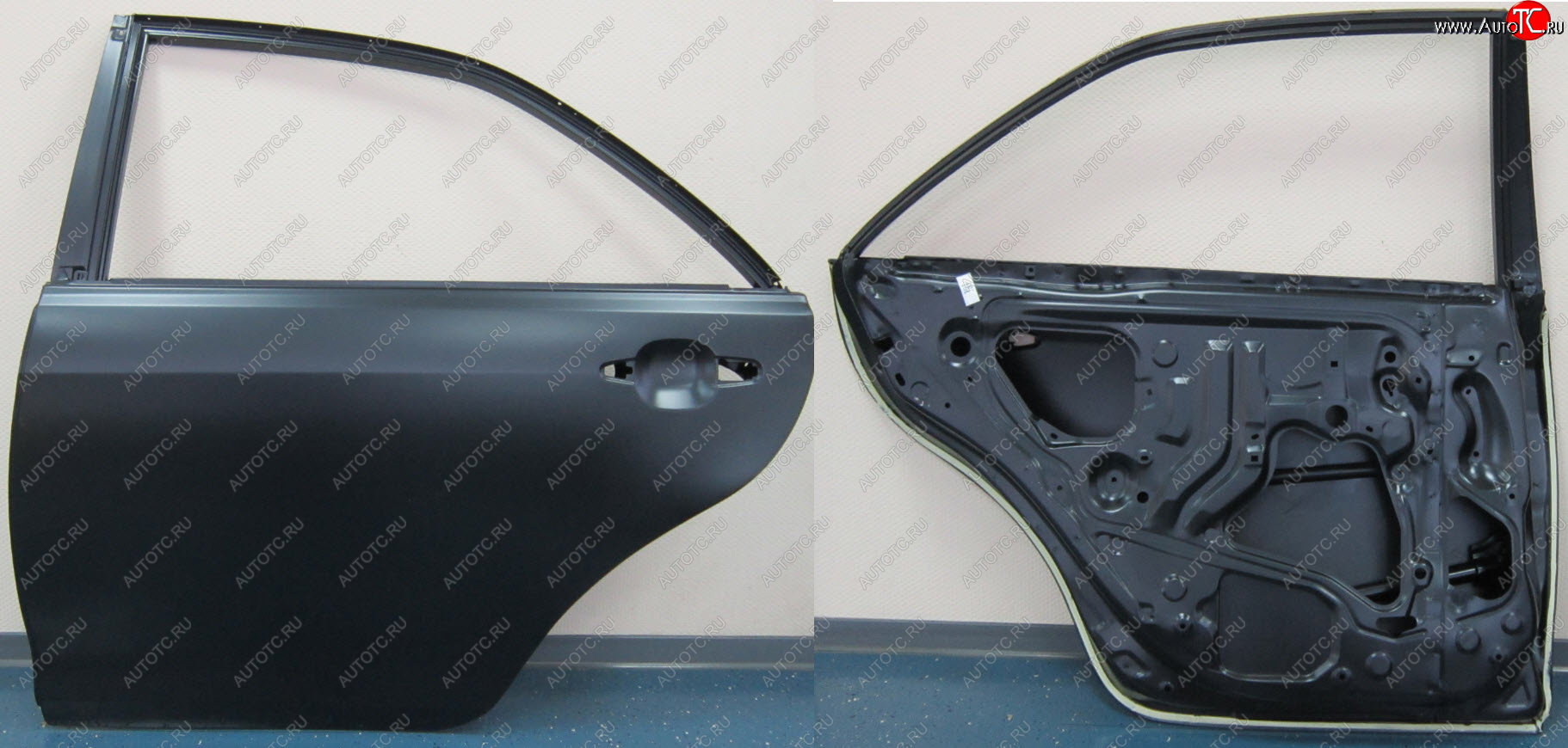 14 999 р. Левая дверь задняя BodyParts Toyota Camry XV40 дорестайлинг (2006-2008) (Неокрашенная)  с доставкой в г. Воронеж
