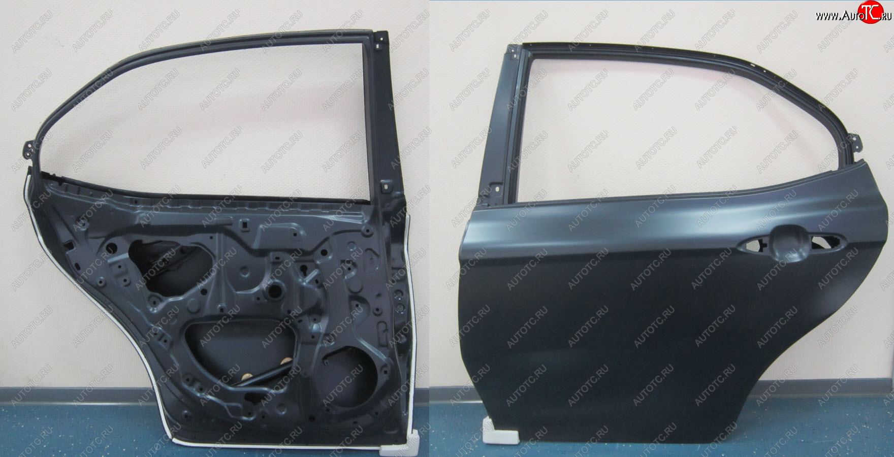 11 999 р. Левая дверь задняя BodyParts  Toyota Camry  XV70 (2017-2021) дорестайлинг (Неокрашенная)  с доставкой в г. Воронеж