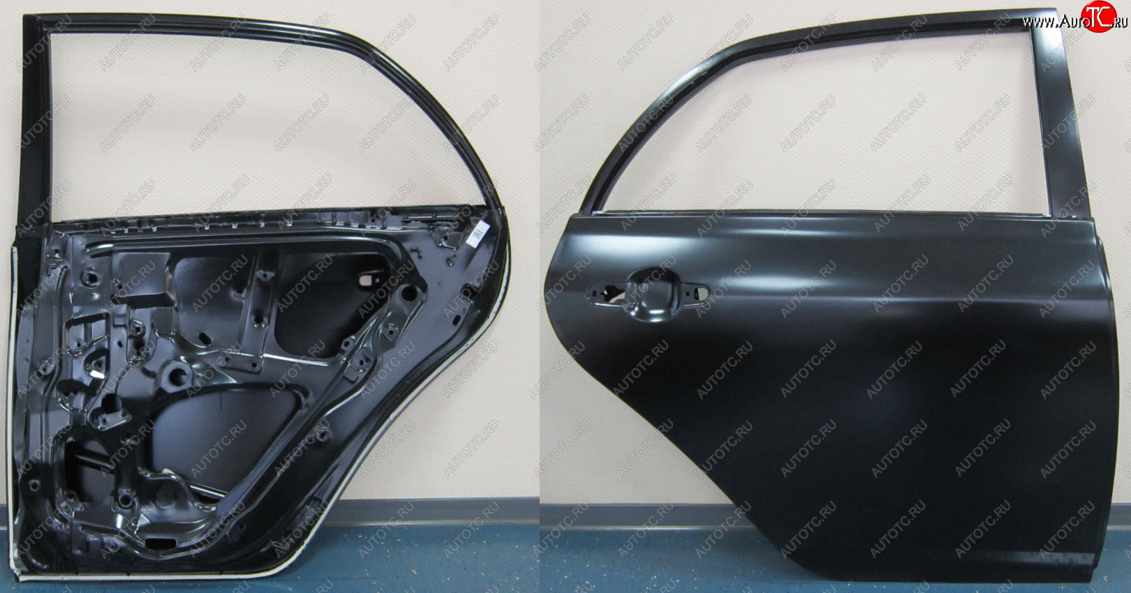13 199 р. Правая дверь задняя BodyParts Toyota Corolla E150 седан дорестайлинг (2006-2010) (Неокрашенная)  с доставкой в г. Воронеж