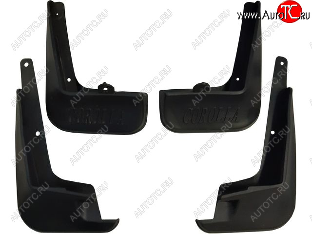 939 р. Комплект брызговиков (4 штуки) BodyParts Toyota Corolla E180 дорестайлинг (2013-2016)  с доставкой в г. Воронеж
