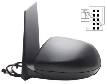 13 399 р. VITO ЗЕРКАЛО ЛЕВ ЭЛЕКТР С ПОДОГРЕВ ЧЕРН 5 КОНТ (aspherical) (Тайвань) TAIWAN mdvit14-450-l  с доставкой в г. Воронеж. Увеличить фотографию 1