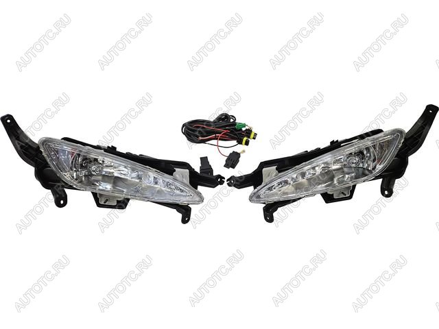 3 399 р. Противотуманные фары комплект (проводка, кнопка, пр-во Китай) BodyParts  KIA Optima  3 TF (2010-2013) дорестайлинг седан  с доставкой в г. Воронеж