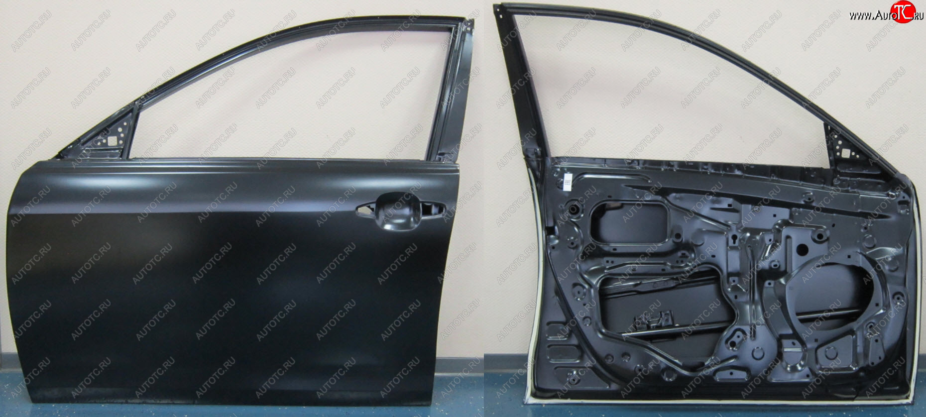 15 999 р. Левая дверь передняя BodyParts Toyota Camry XV40 рестайлинг (2009-2011) (Неокрашенная)  с доставкой в г. Воронеж
