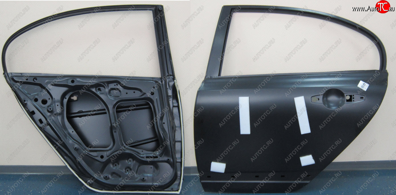 14 999 р. Левая дверь задняя BodyParts Honda Civic FD седан дорестайлинг (2005-2008) (Неокрашенная)  с доставкой в г. Воронеж