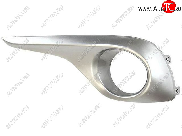 649 р. Правая вставка под ПТФ (серебристая) BodyParts  Toyota Highlander  XU40 (2010-2013) рестайлинг  с доставкой в г. Воронеж