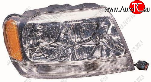 11 299 р. Правая фара передняя (Европа) DEPO Jeep Grand Cherokee WJ (1998-2005)  с доставкой в г. Воронеж