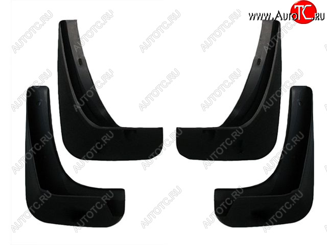 679 р. Комплект брызговиков (4 штуки) BodyParts Chevrolet Aveo T250 хэтчбек 5 дв рестайлинг (2006-2011)  с доставкой в г. Воронеж