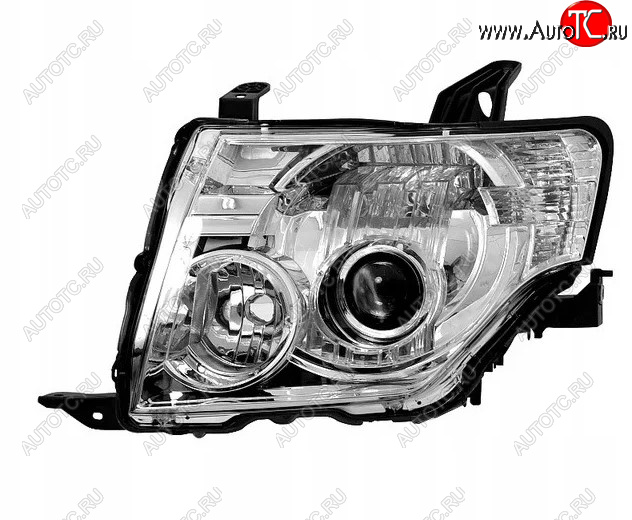 8 799 р. Левая фара (ксенон) BODYPARTS Mitsubishi Pajero 4 V80 дорестайлинг (2006-2011)  с доставкой в г. Воронеж