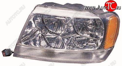 11 299 р. Левая фара передняя (Европа) DEPO  Jeep Grand Cherokee  WJ (1998-2005)  с доставкой в г. Воронеж