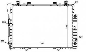 7 449 р. W140 РАДИАТОР ОХЛАЖДЕН (см.каталог) BODYPARTS md14092-911  с доставкой в г. Воронеж. Увеличить фотографию 1