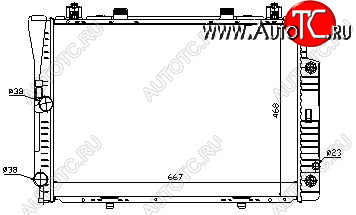 7 449 р. W140 РАДИАТОР ОХЛАЖДЕН (см.каталог) BODYPARTS md14092-911  с доставкой в г. Воронеж