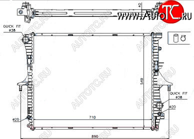 5 699 р. TOUAREG РАДИАТОР ОХЛАЖДЕН 2.5 TD (см.каталог) BODYPARTS vwtou02-913  с доставкой в г. Воронеж