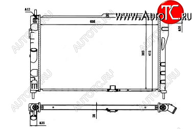 2 799 р. ESPERO РАДИАТОР ОХЛАЖДЕН MT BODYPARTS dwesp94-913  с доставкой в г. Воронеж