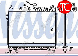 3 099 р. GETZ (372 x 495 mm) РАДИАТОР ОХЛАЖДЕН (см.каталог) BODYPARTS hngez02-912  с доставкой в г. Воронеж