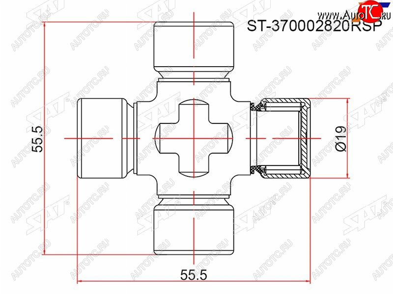 339 р. Крестовина RENAULT DUSTER 11- SAT ST-370002820RSP  с доставкой в г. Воронеж