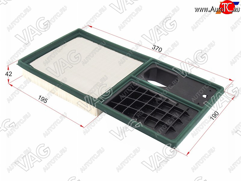 1 379 р. Фильтр воздушный VAG  Seat Altea  5P (2009-2013), Seat Altea Freetrack (2008-2025), Skoda Octavia ( A5,  A7,  A8) (2004-2022), Volkswagen Polo  5 (2009-2020)  с доставкой в г. Воронеж