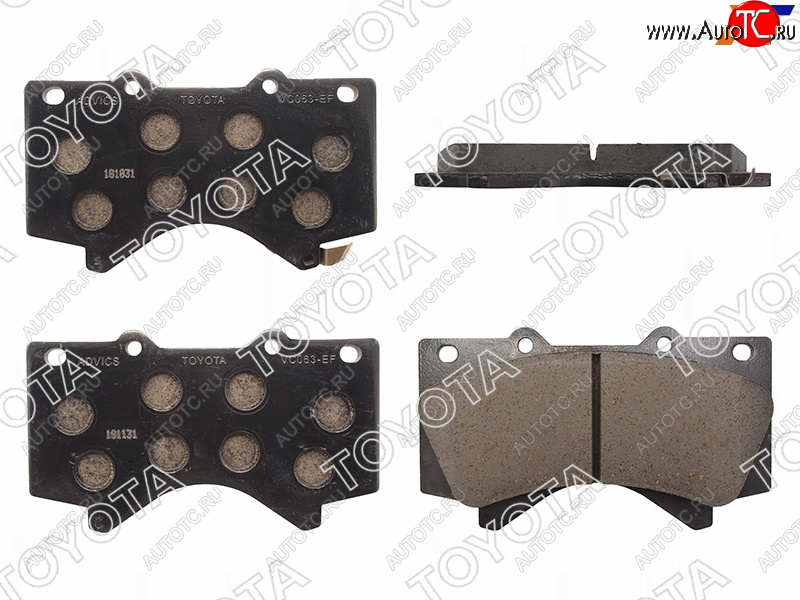 7 499 р. Колодки тормозные перед TOYOTA LAND CRUISER 200LEXUS LX570 07- TOYOTA 04465-YZZR2  с доставкой в г. Воронеж