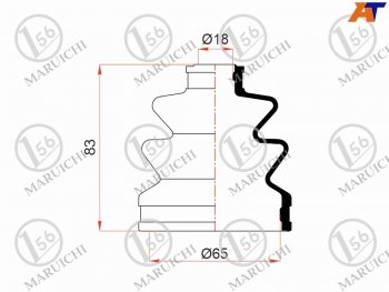 589 р. Пыльник шруса наружный SUBARU OUTBACK 03-09 B13SUZUKI SWIFT04-09 1.3L (2 хомута. резина) MARUICHI 08-414  с доставкой в г. Воронеж. Увеличить фотографию 1