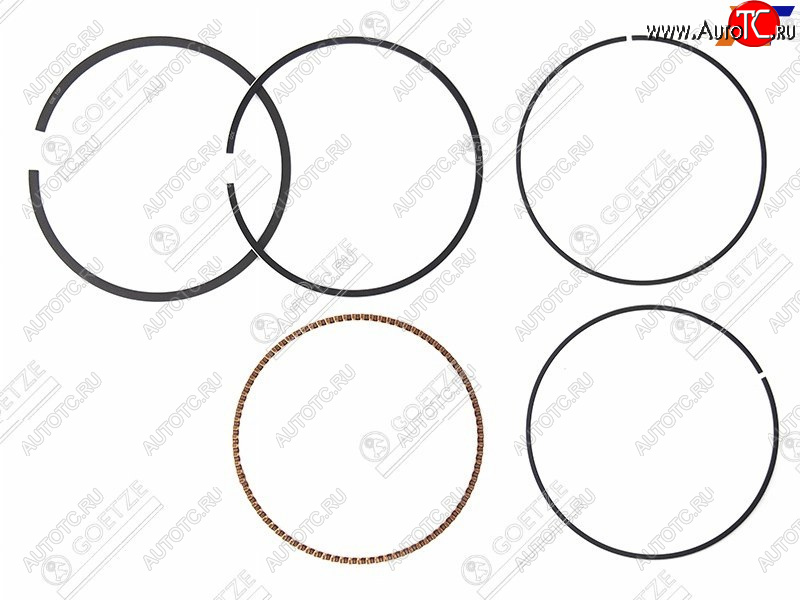 1 439 р. Кольца поршневые к-кт STD на 1 поршень BMW 5(E39)/3(E46)/M52B25 GOETZE 08-705100-00, 0870510000 GOETZE 08-705100-00  с доставкой в г. Воронеж