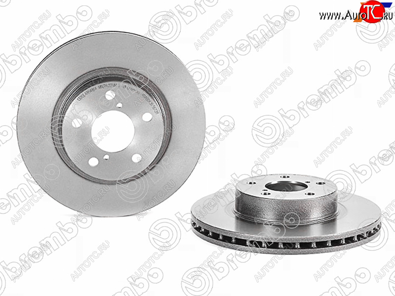 4 099 р. Передний тормозной диск (вентилируемый, d 260) BREMBO Subaru Impreza GD седан дорестайлинг (2000-2002)  с доставкой в г. Воронеж