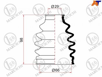 679 р. Пыльник ШРУСа наружный RR TOYOTA MARK 2MARK 2 BLIT GX11#JZX11#VEROSSA GX11#JZX110 1JZFSE MARUICHI 02-156  с доставкой в г. Воронеж. Увеличить фотографию 1