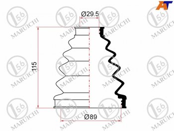 889 р. Пыльник ШРУСа наружный TOYOTA LAND CRUISER PRADO 96-08 MARUICHI 02-153  с доставкой в г. Воронеж. Увеличить фотографию 1