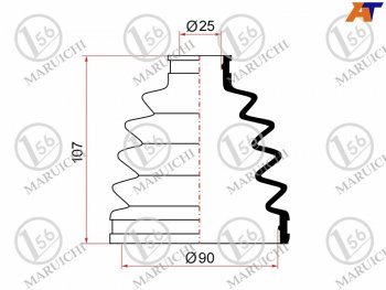 639 р. Пыльник ШРУСа наружный TOYOTA CAMRY ACV4# 06-09RAV4 ACA2# 2AZFE 03-05IPSUM ACM2# 01-09HONDA ACCOR MARUICHI 02-164  с доставкой в г. Воронеж. Увеличить фотографию 1