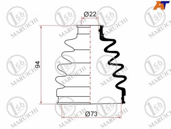 659 р. Пыльник ШРУСа наружный SUBARU FORESTER SH 07-13 MARUICHI 02-182  с доставкой в г. Воронеж. Увеличить фотографию 1