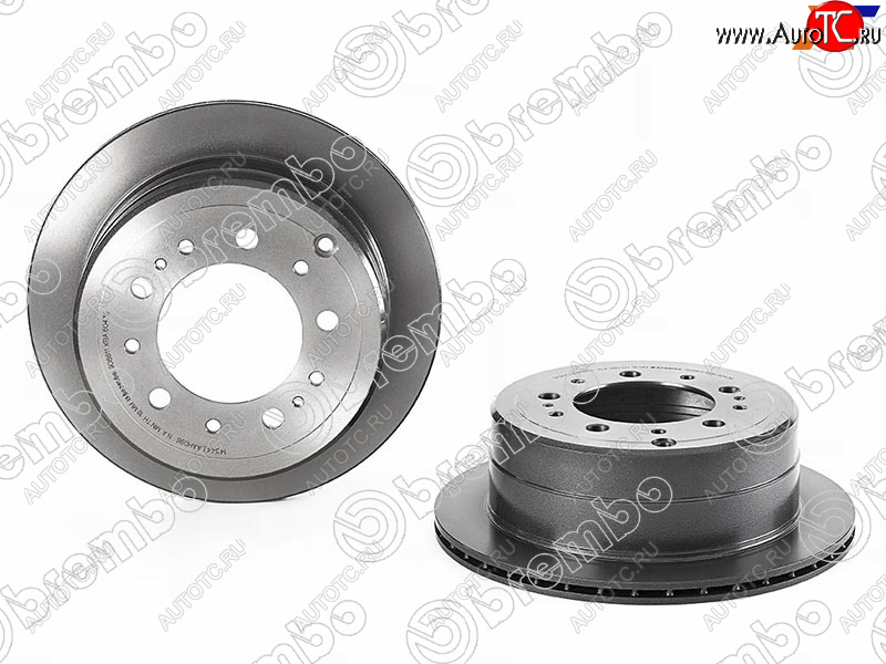 5 699 р. Задний тормозной диск (вентилируемый) BREMBO Lexus LX470 J100 дорестайлинг (1998-2002)  с доставкой в г. Воронеж