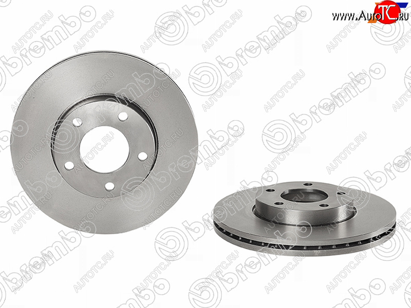 4 849 р. Передний тормозной диск (вентилируемый) BREMBO Mazda 3/Axela BK дорестайлинг, хэтчбэк (2003-2006)  с доставкой в г. Воронеж
