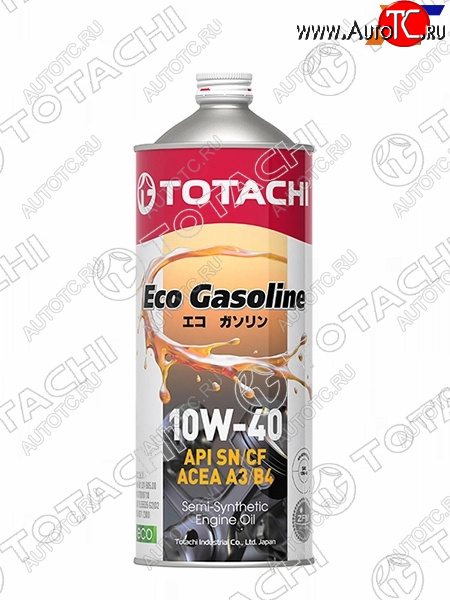 1 149 р. Масло моторное полусинтетическое TOTACHI Eco Gasoline 10W-40 SNCF, A3B4 1л TOTACHI 10901  с доставкой в г. Воронеж