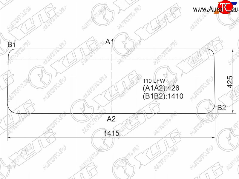 3 099 р. Стекло лобовое Land Rover Defender 83-16 XYG 110 LFW  с доставкой в г. Воронеж