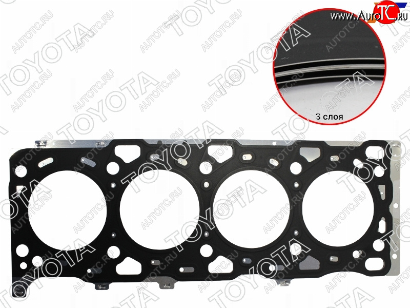 5 699 р. Прокладка ГБЦ TOYOTA HiluxFortuner 1-2GDFTV 15- TOYOTA 11115-0E020-D0  с доставкой в г. Воронеж