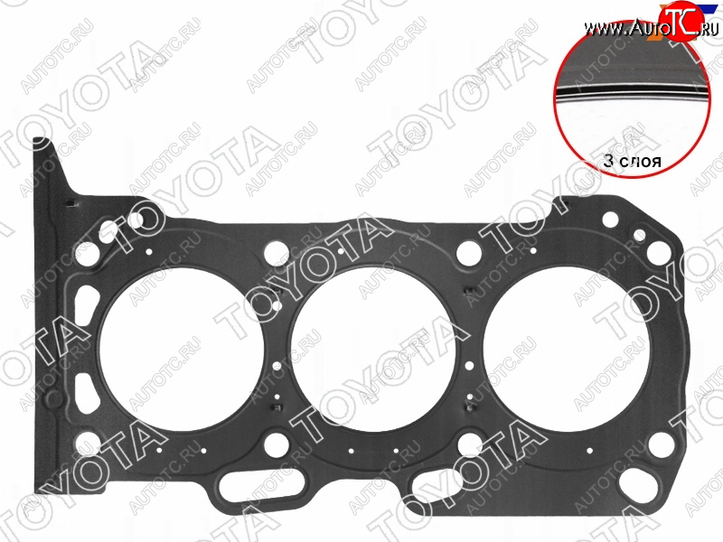 4 099 р. Прокладка головки блока TOYOTA 3-5GRF#E RH TOYOTA 11115-31041  с доставкой в г. Воронеж