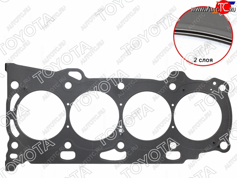 5 749 р. Прокладка головки блока TOYOTA IPSUM,CAMRY,HARRIER 2AZFE 05- TOYOTA 11115-28040  с доставкой в г. Воронеж