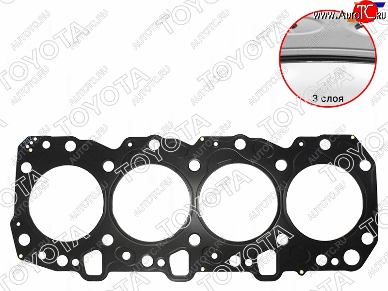 9 249 р. Прокладка головки блока 1KZTE (MARK 3) 4RUNNERHIACEHILUXSURFLAND CRUISER 93- TOYOTA 11115-67050-03  с доставкой в г. Воронеж