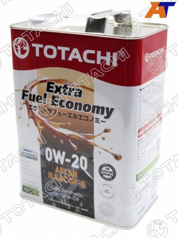4 699 р. Масло моторное синтетическое TOTACHI Extra Fuel Economy 0W-20 SN, GF-5 4л TOTACHI 11404  с доставкой в г. Воронеж. Увеличить фотографию 2