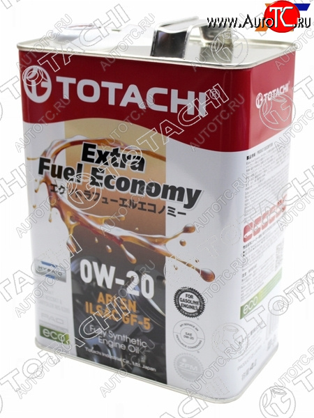 4 699 р. Масло моторное синтетическое TOTACHI Extra Fuel Economy 0W-20 SN, GF-5 4л TOTACHI 11404  с доставкой в г. Воронеж