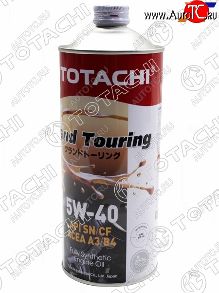 1 399 р. Масло моторное синтетическое TOTACHI Grand Touring 5W-40 SNCF, A3B4 1л TOTACHI 11901  с доставкой в г. Воронеж