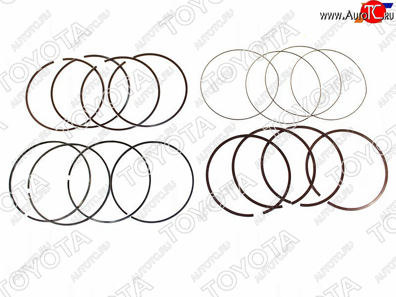 8 249 р. Кольца поршневые TOYOTA COROLLA,IST,AURIS 2,3ZRFE 07- TOYOTA 13011-37090  с доставкой в г. Воронеж