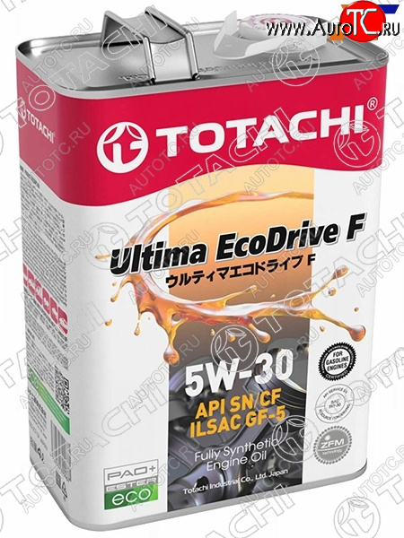 4 699 р. Масло моторное синтетическое TOTACHI Ultima Ecodrive F 5W-30 SN/CF, A5/B5, GF-5 4л TOTACHI 12204 TOTACHI 12204  с доставкой в г. Воронеж