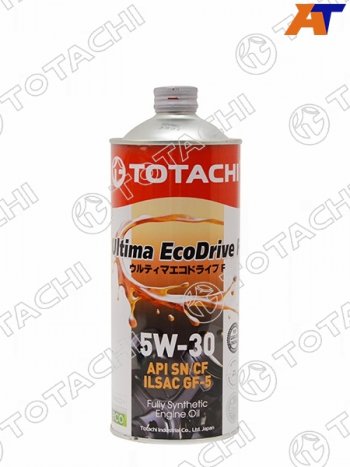 1 199 р. Масло моторное синтетическое TOTACHI Ultima Ecodrive F 5W-30 SNCF, A5B5, GF-5 1л                   TOTACHI 12201  с доставкой в г. Воронеж. Увеличить фотографию 2